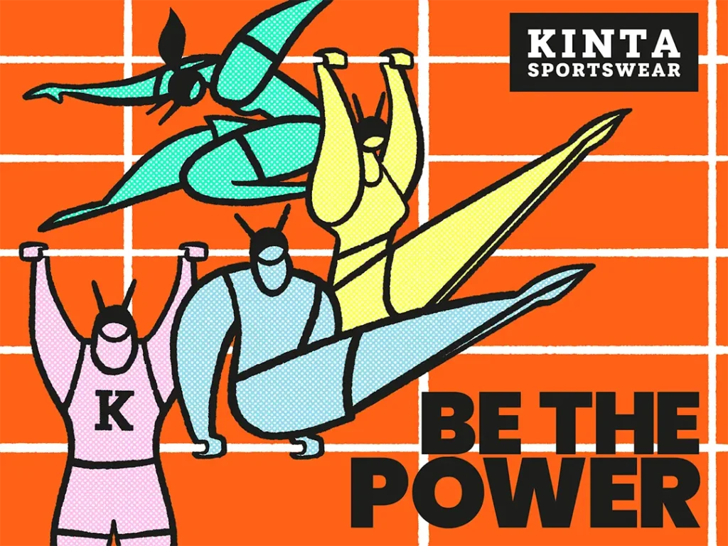 View illustration Campagnebeeld & merchandise – Kinta Sportswear