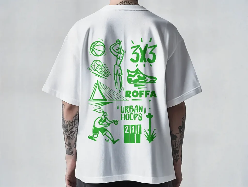 View illustration Basketbal merch – Urban Hoops Festival 2025